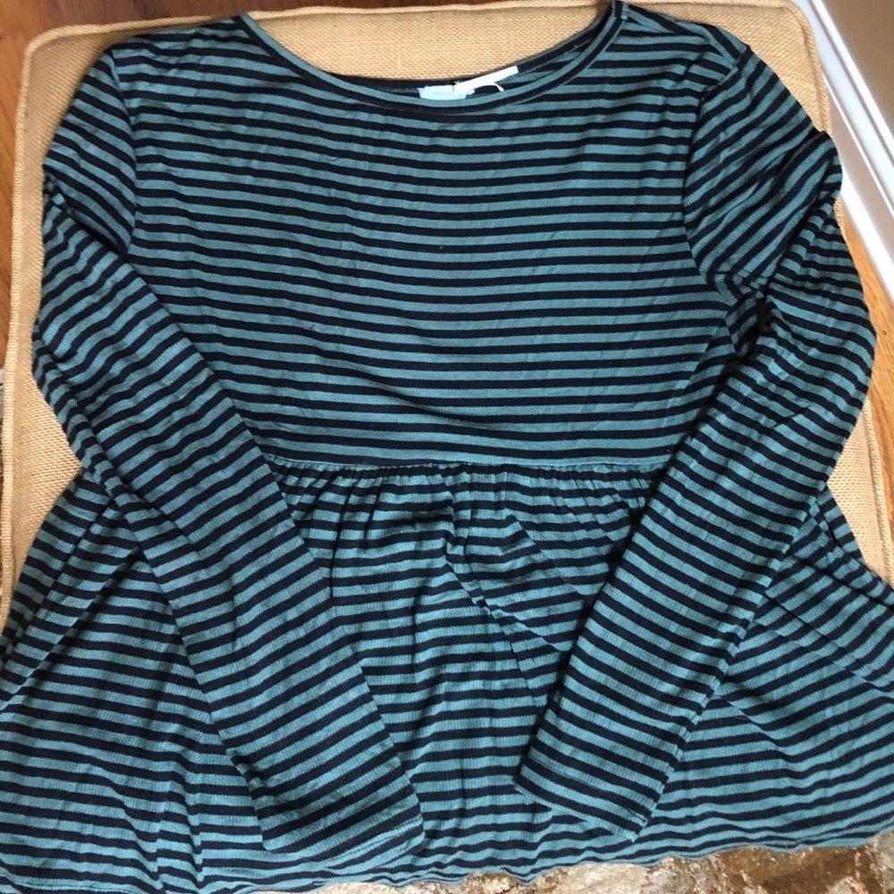 Urban Outfitters Striped Peplum Top